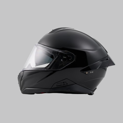 CASCO BLAUER FF-01 MONOCOLOR BLACK GLOSS