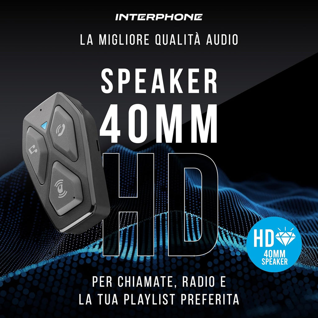 CASCO MOMODESIGN FGTR EVO TITANIO + INTERPHONE CELLULAR-LINE