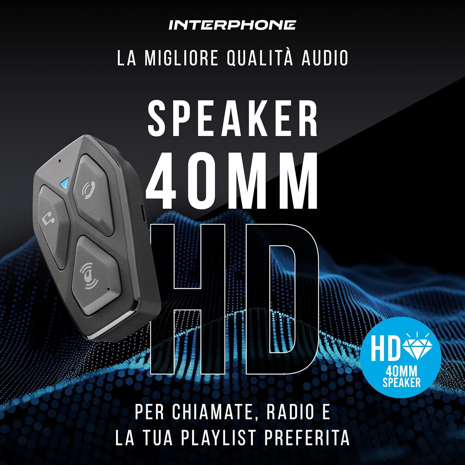 CASCO MOMODESIGN FGTR EVO TITANIO + INTERPHONE CELLULAR-LINE