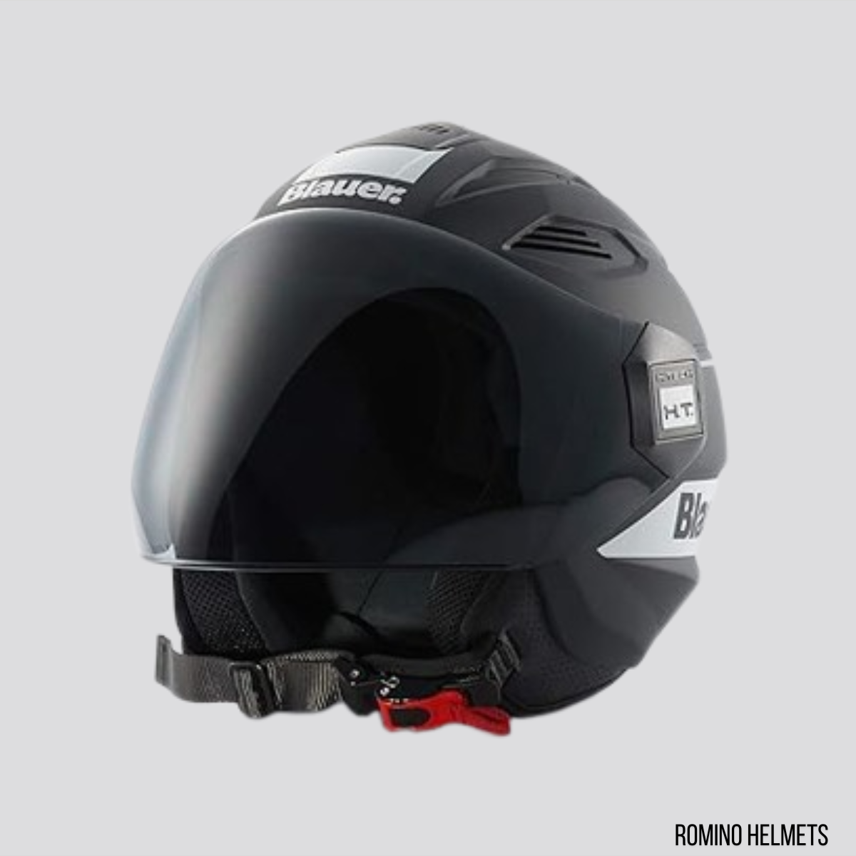 CASCO BLAUER BRAT NERO OPACO/BIANCO