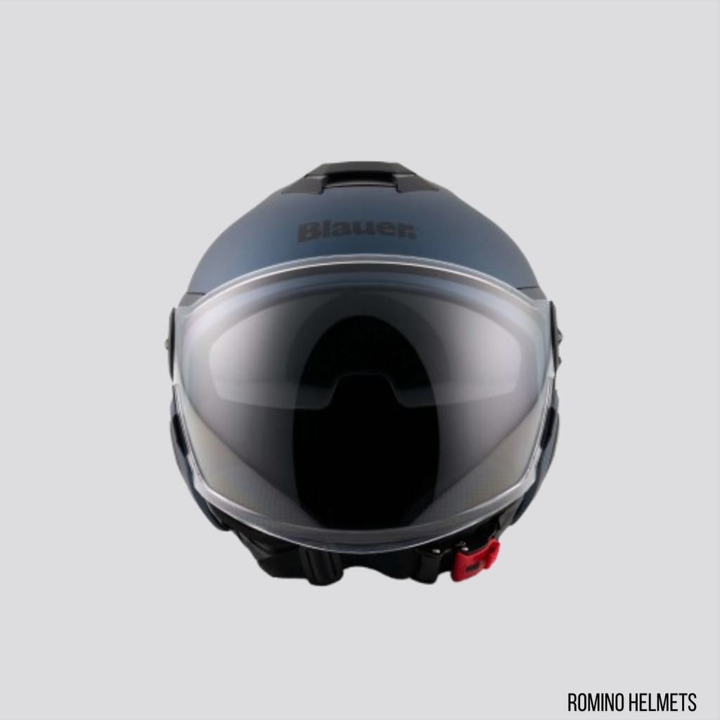 CASCO BLAUER DJ01 MONOCHROME  BLU OPACO