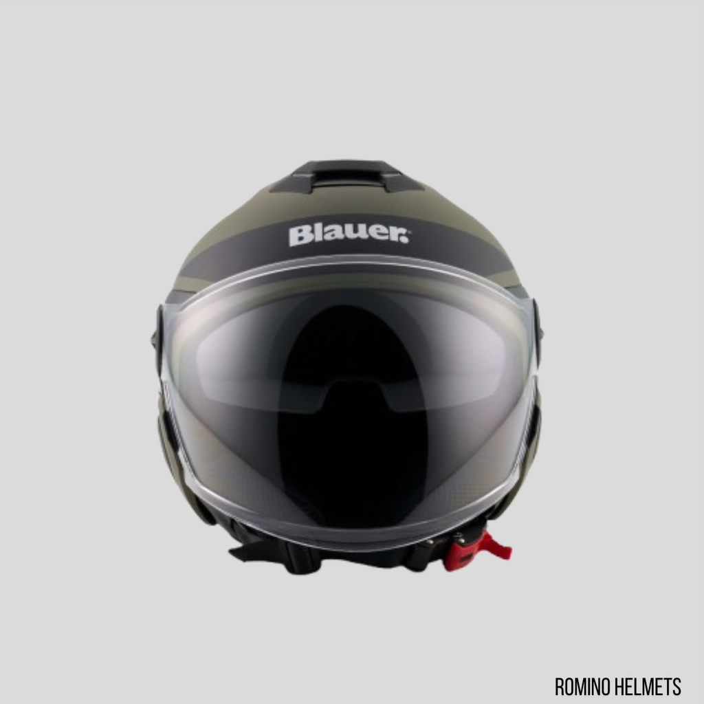 CASCO BLAUER DJ01 VERDE/GRIGIO OPACO