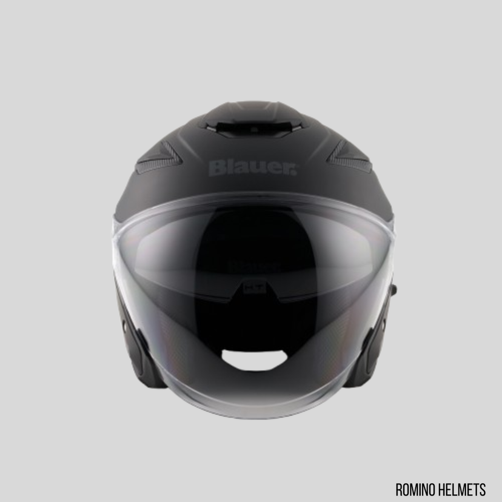 CASCO BLAUER JJ01 NERO OPACO