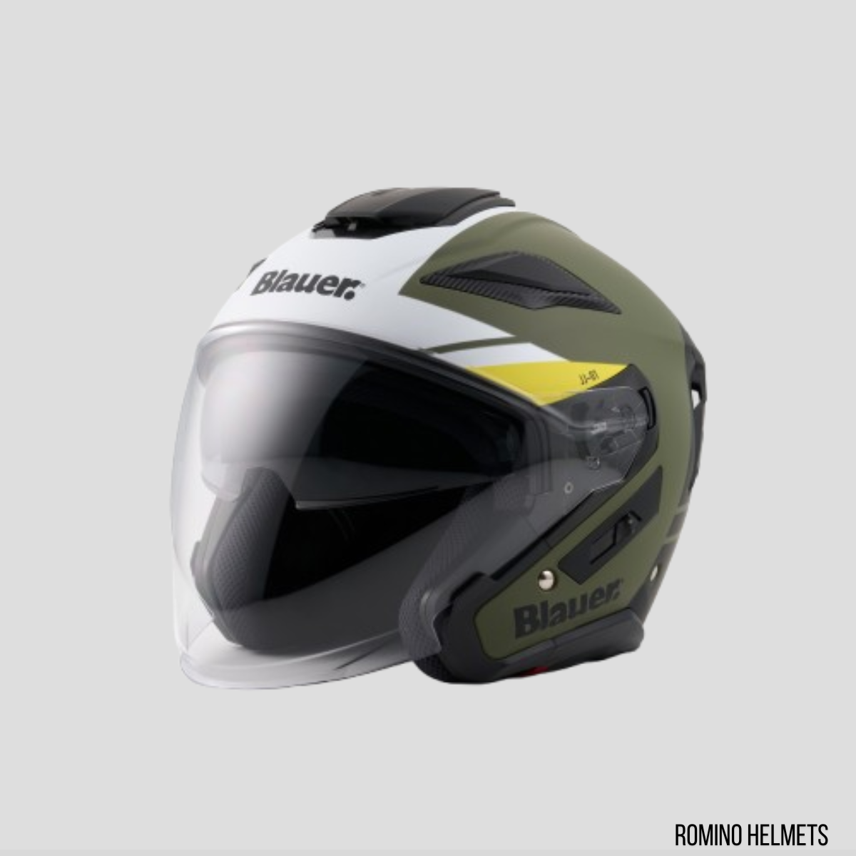 CASCO BLAUER JJ01 VERDE OPACO