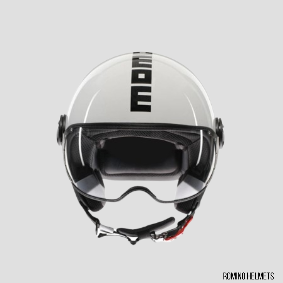 CASCO MOMO DESIGN FGTR CLASSIC BIANCO LUCIDO/NERO