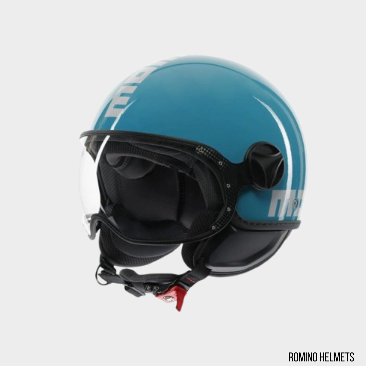 CASCO MOMO DESIGN FGTR CLASSIC CANDY BLU LAGO/BIANCO