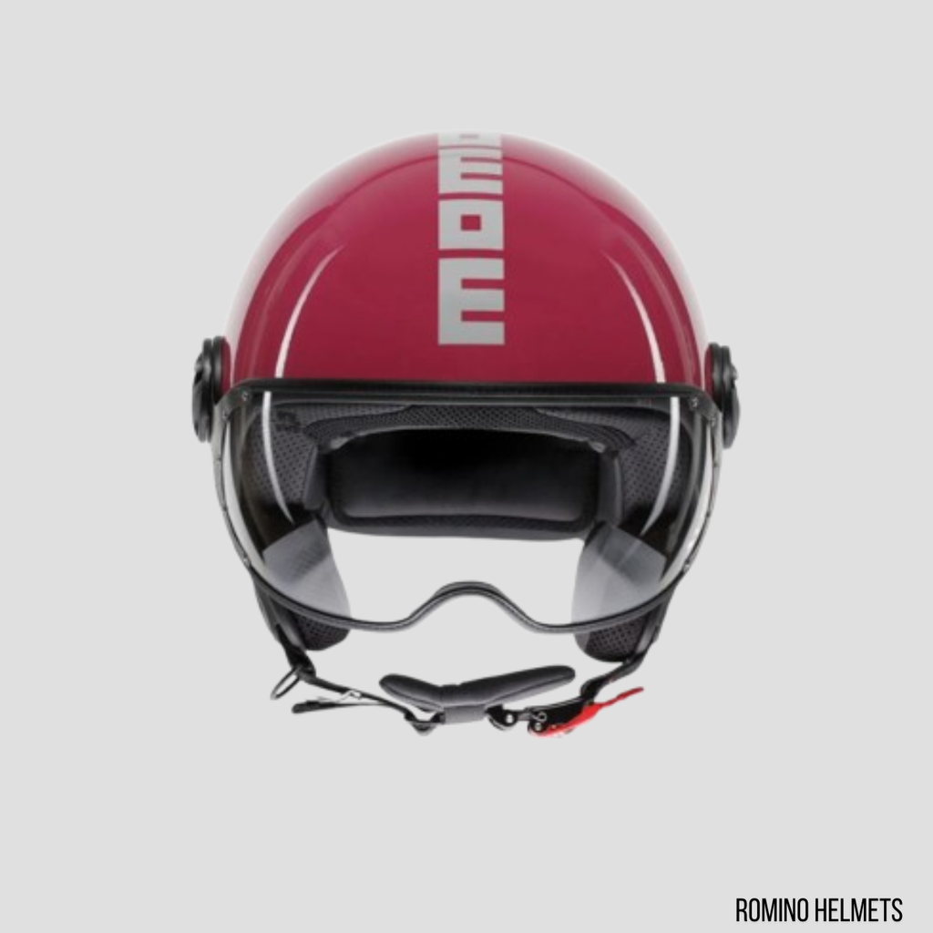 CASCO MOMO DESIGN FGTR CLASSIC CANDY FUXIA /BIANCO