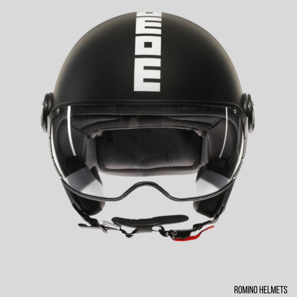 CASCO MOMO DESIGN FGTR CLASSIC NERO OPACO/BIANCO