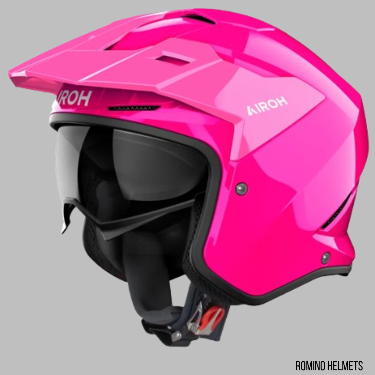 CASCO AIROH COMBAKT COLOR PINK GLOSS