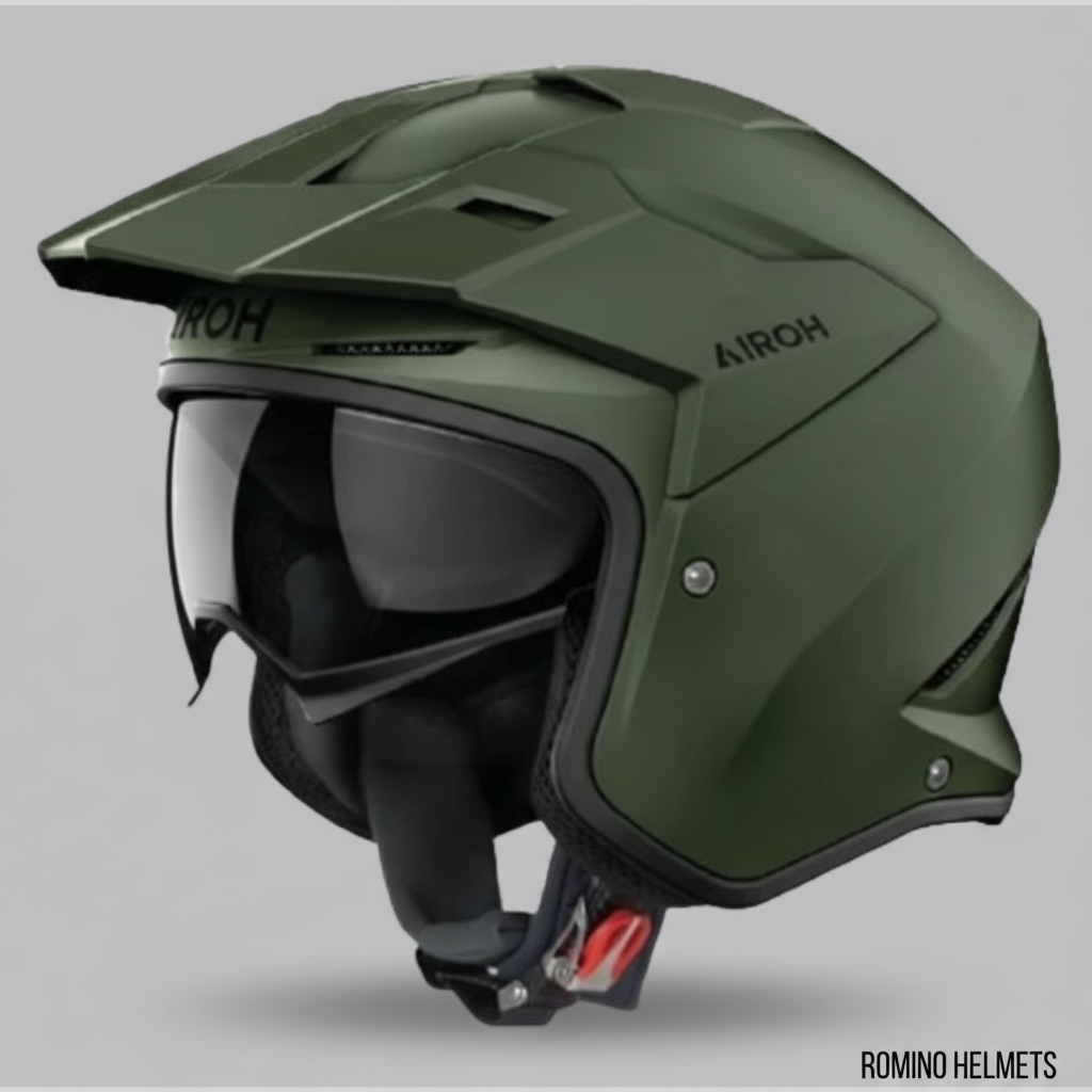 CASCO AIROH KOMBAKT COLOR MILITARY GREEN MATT