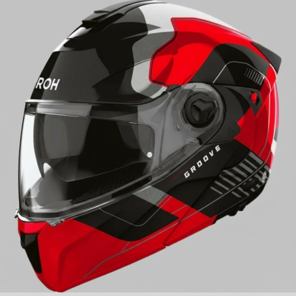 CASCO AIROH SPECKTRE GROOVE RED GLOSS
