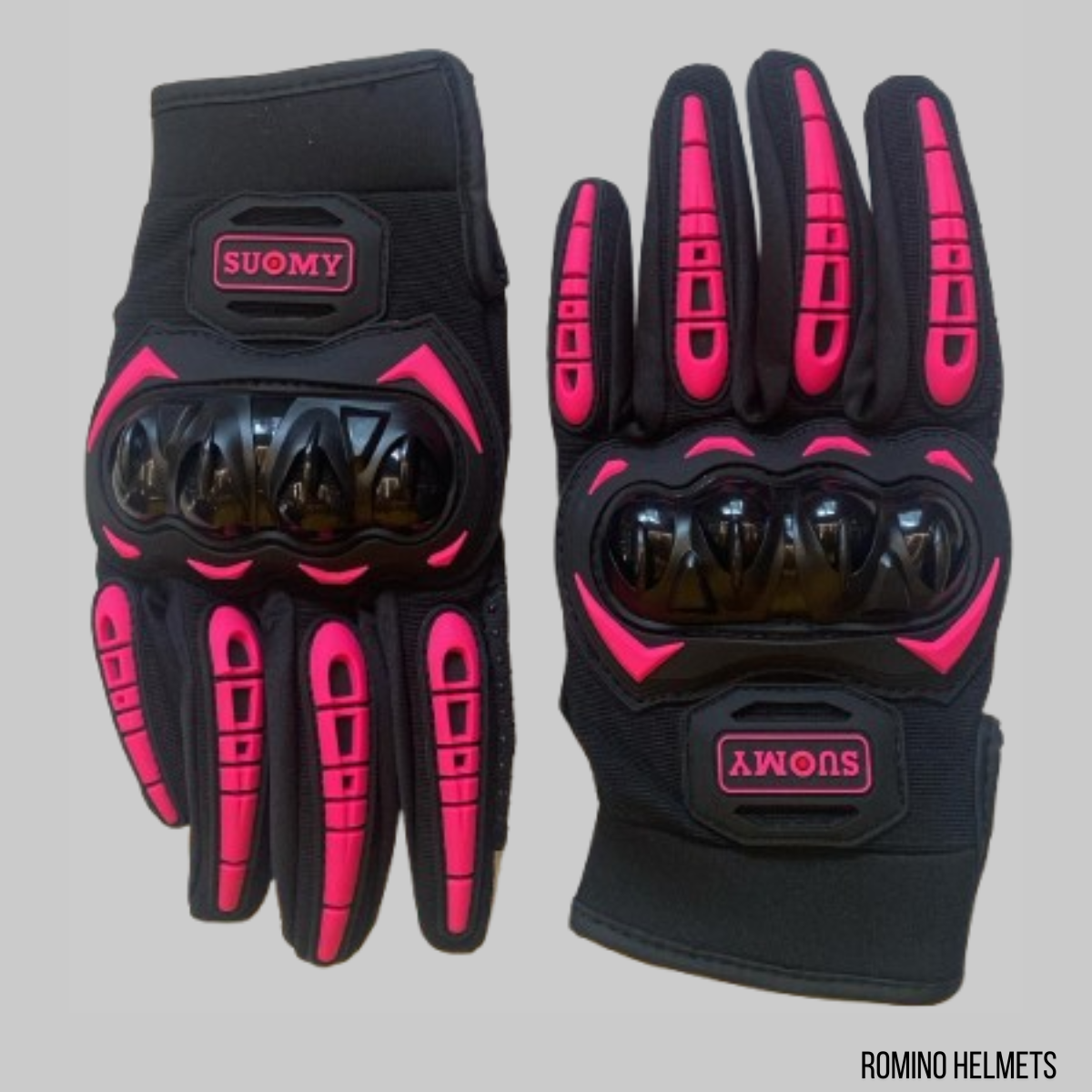 GUANTI SUOMY NERO/FUXIA