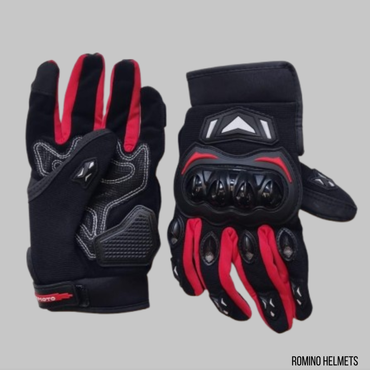 GUANTI KEMIMOTO ROSSO/NERI