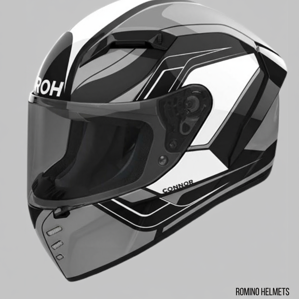 CASCO AIROH CONNOR DUNK BLACK GLOSS