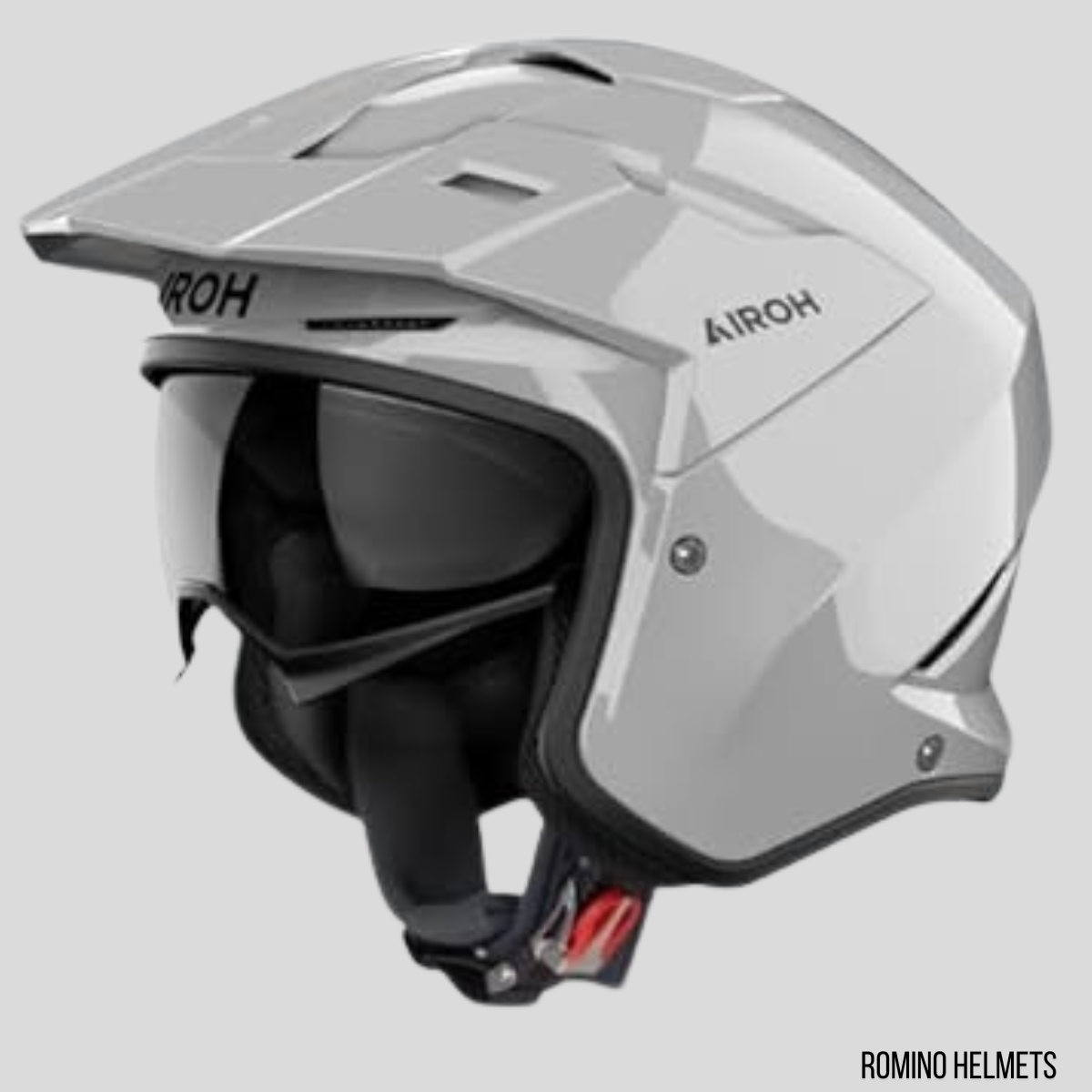 CASCO AIROH KOMBAKT COLOR CONGRETE GREY GLOSS