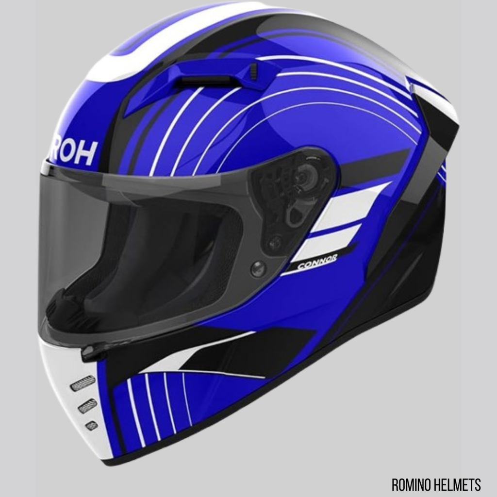 CASCO AIROH ACHIEVE BLUE GLOSS