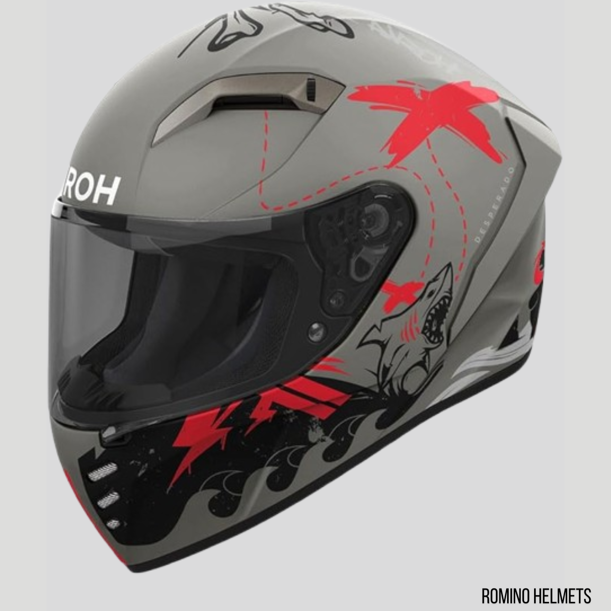 CASCO AIROH CONNOR DESPERADO ORANGE MATT
