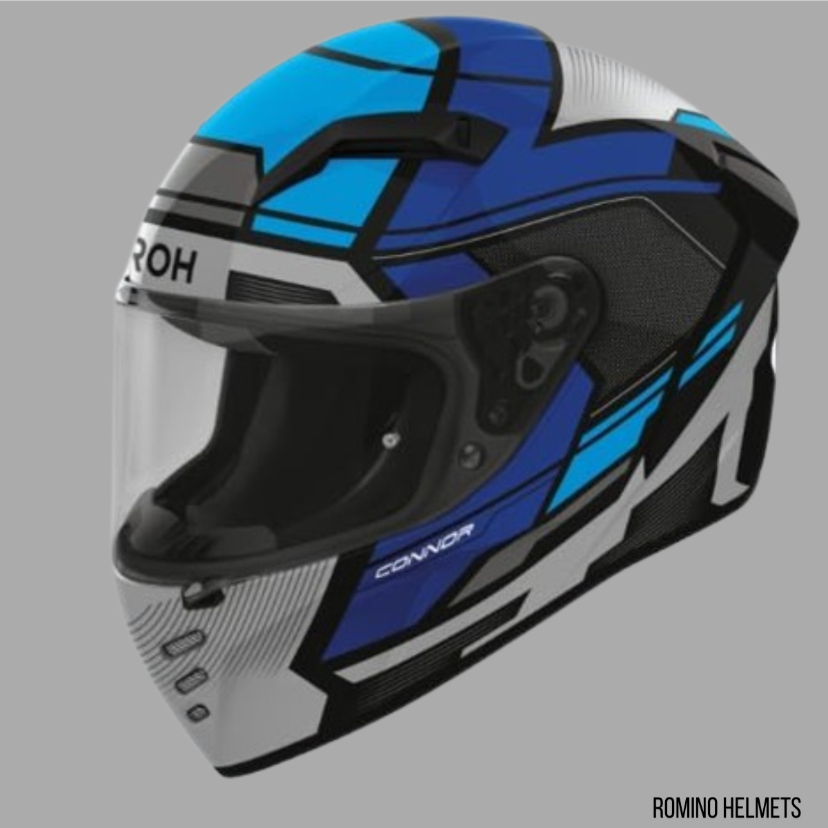 CASCO AIROH CONNOR EGO BLUE GLOSS