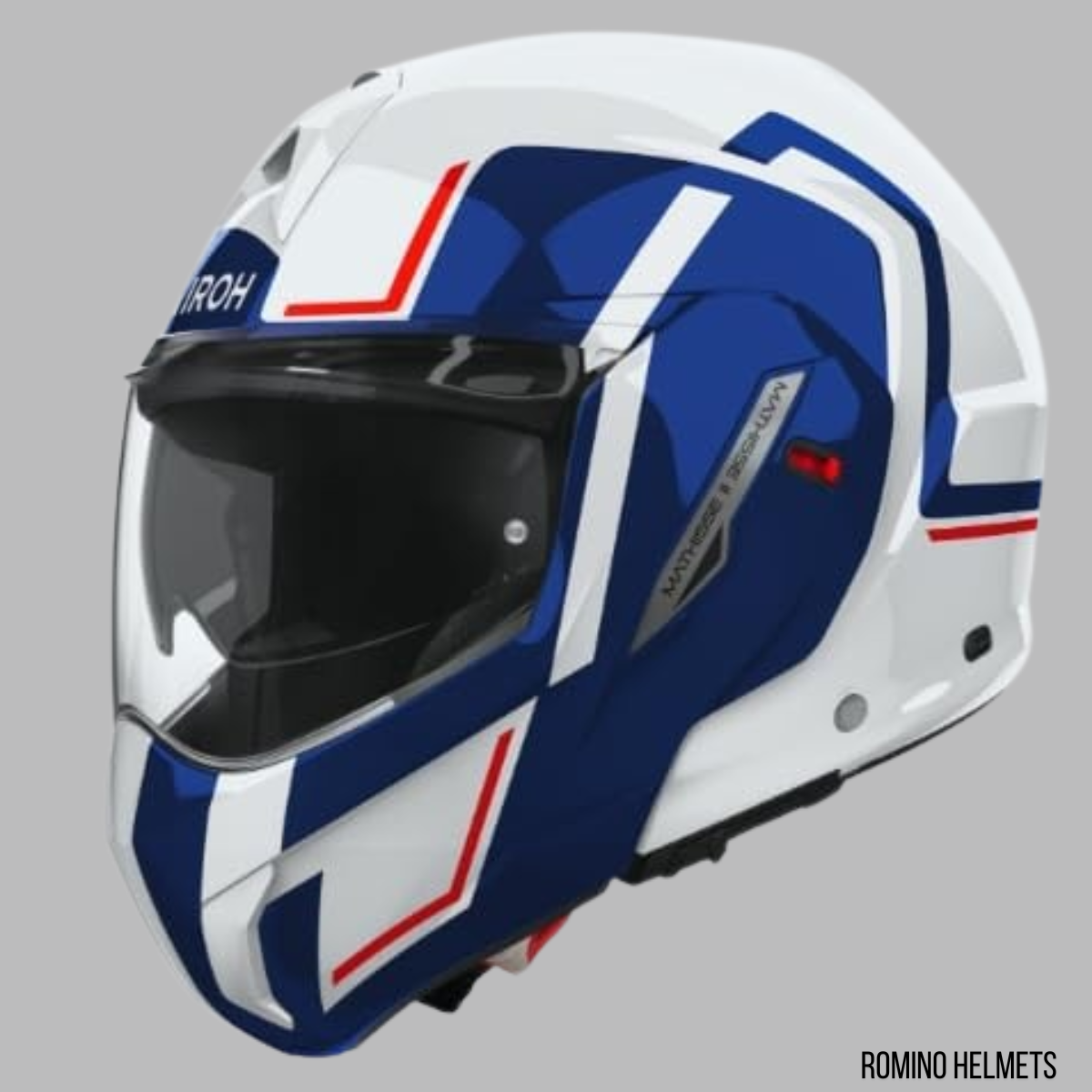 CASCO AIROH MATHISSE II GENIUS BLUE/RED GLOSS