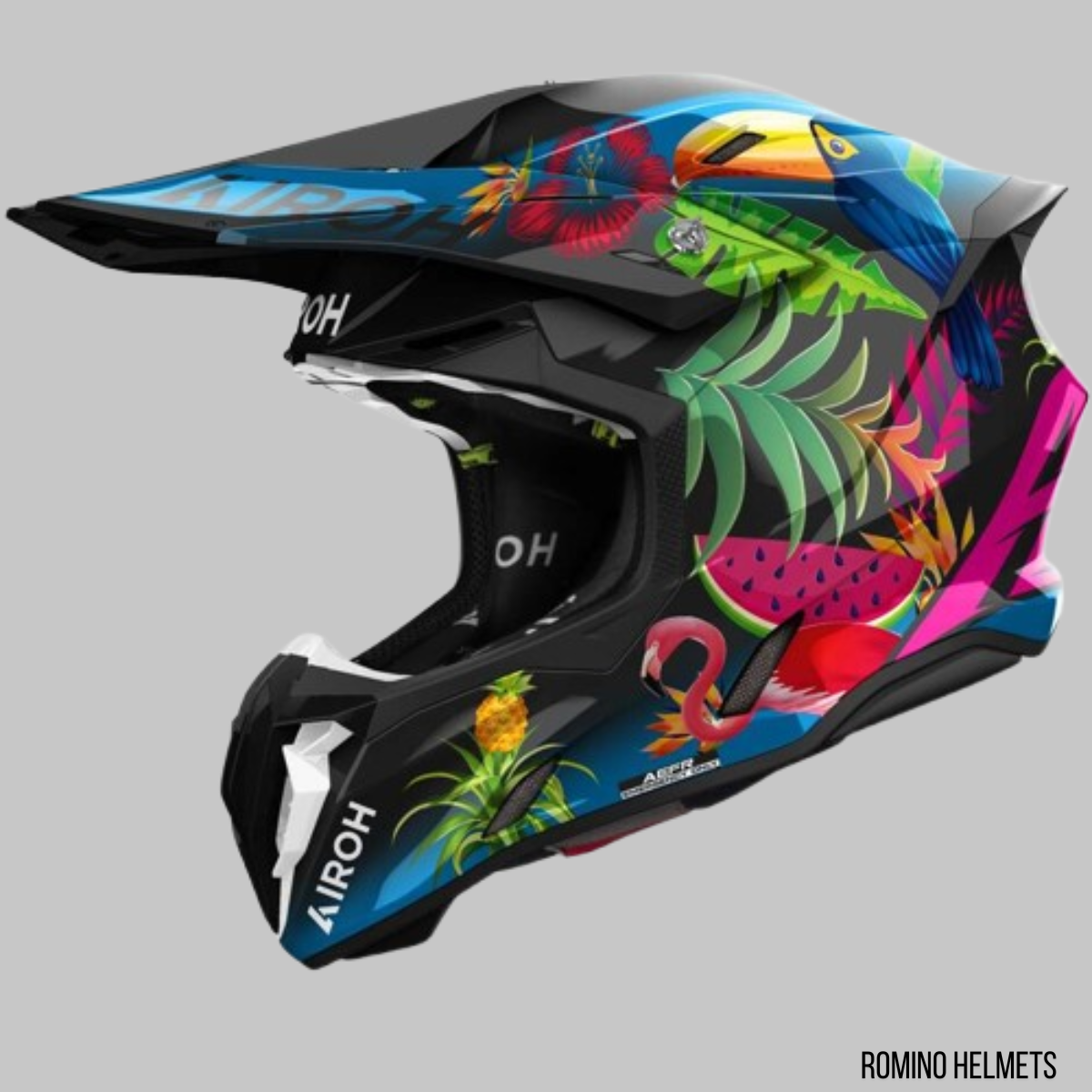 CACSO AIROH CASCO OFFROAD TWIST 3 AMAZONIA GLOSS