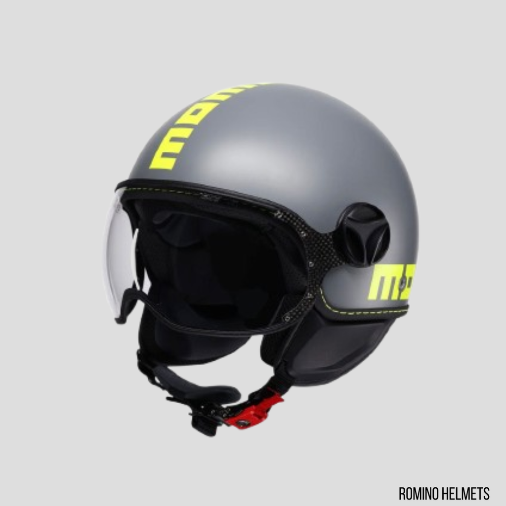 CASCO MOMODESIGN FGTR CLASSIC FLUO MATT GREY/YELLOW