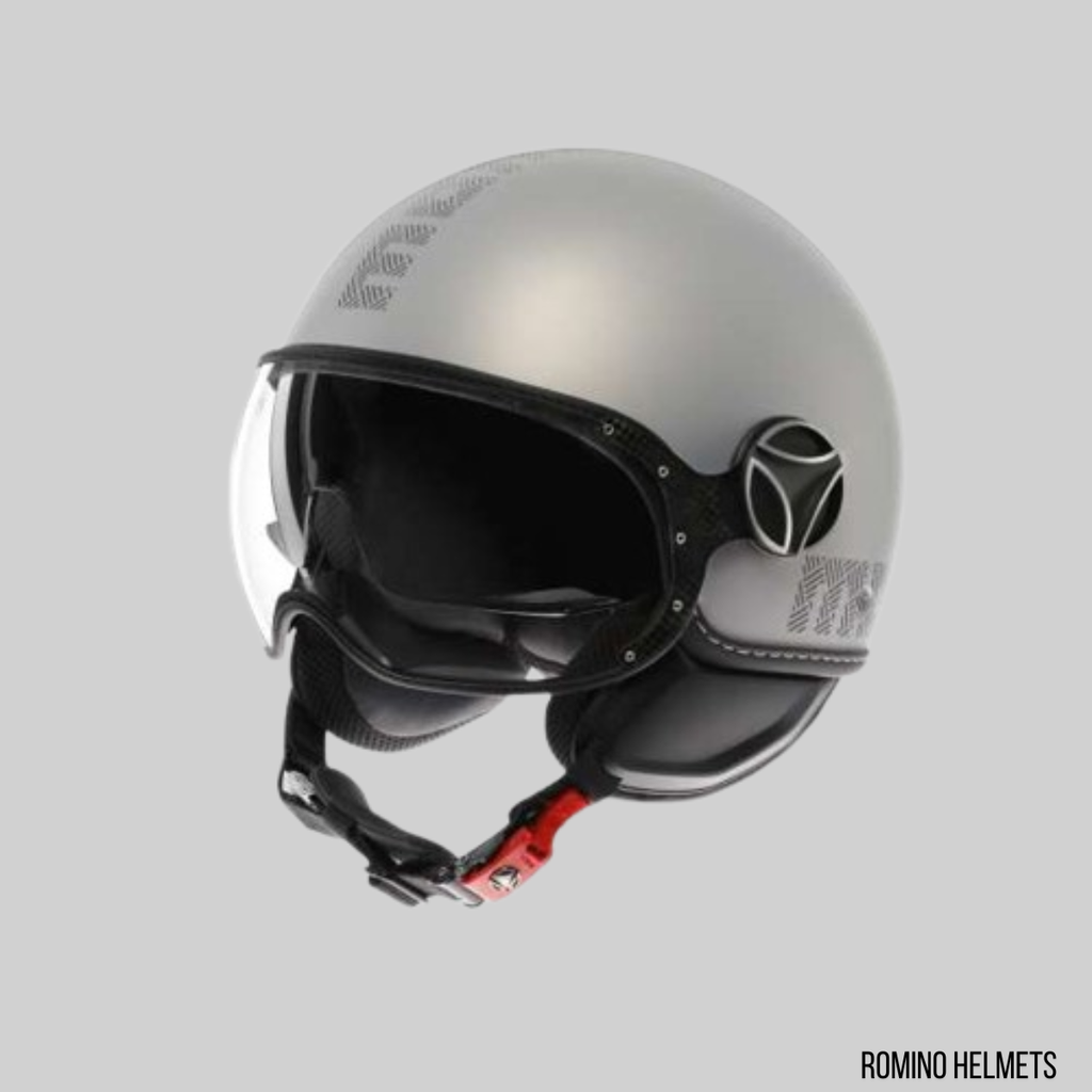 CASCO  MOMO DESIGN FGTR EVO E2206 Jet HIP Grigio Opaco Matt GREY/CERULEAN GREY
