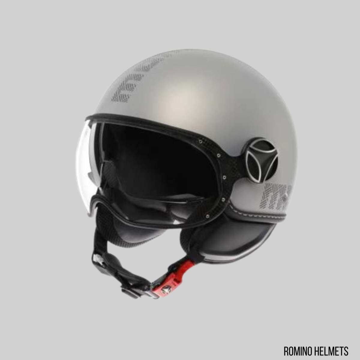 CASCO  MOMO DESIGN FGTR EVO E2206 Jet HIP Grigio Opaco Matt GREY/CERULEAN GREY