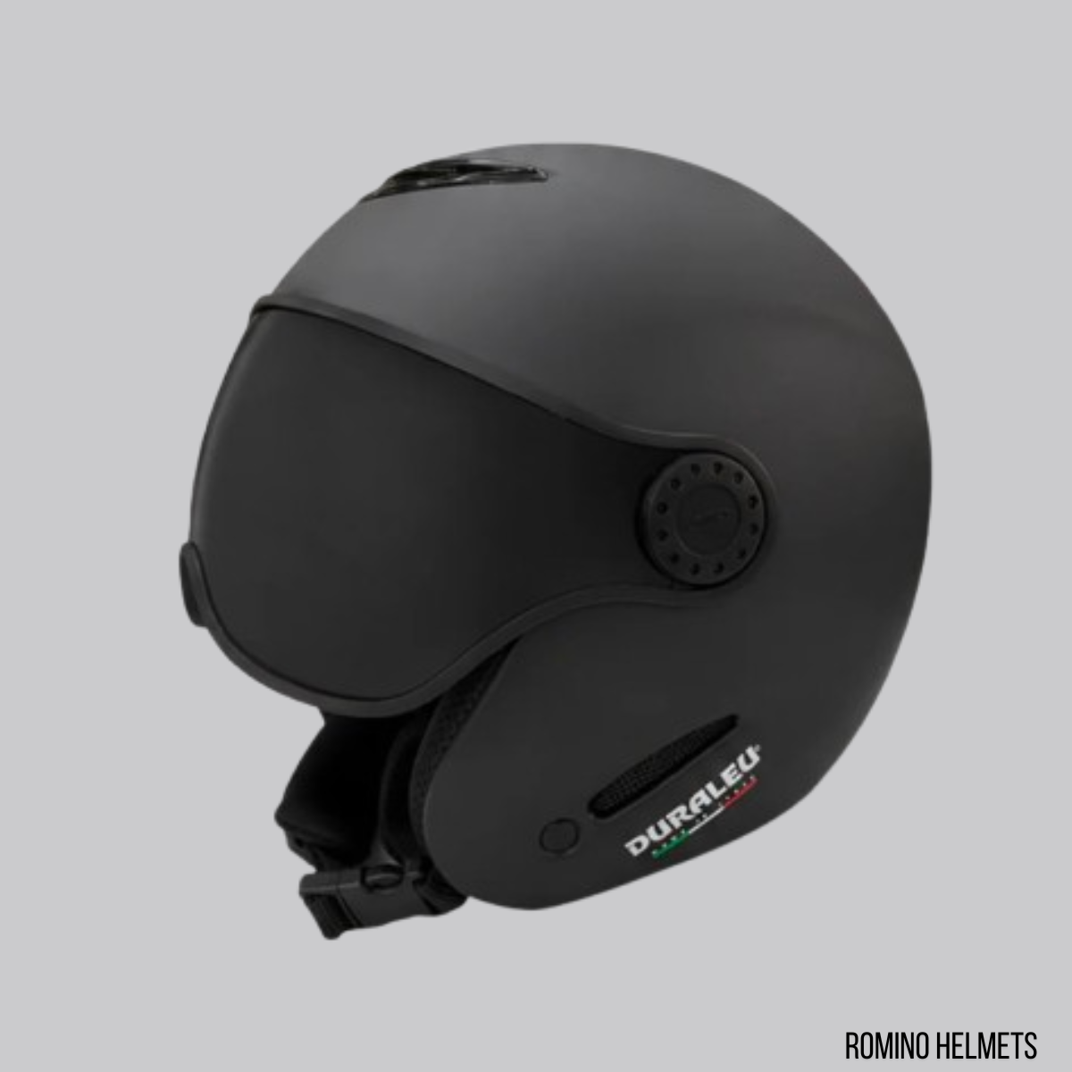 Casco Duraleu uso sportivo BLACK MATT