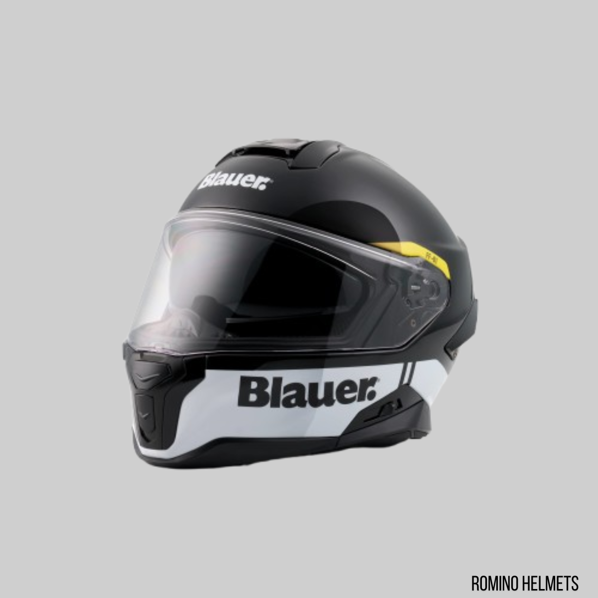CASCO BLAUER FF-01 Full Face Fiber NERO GLOSS