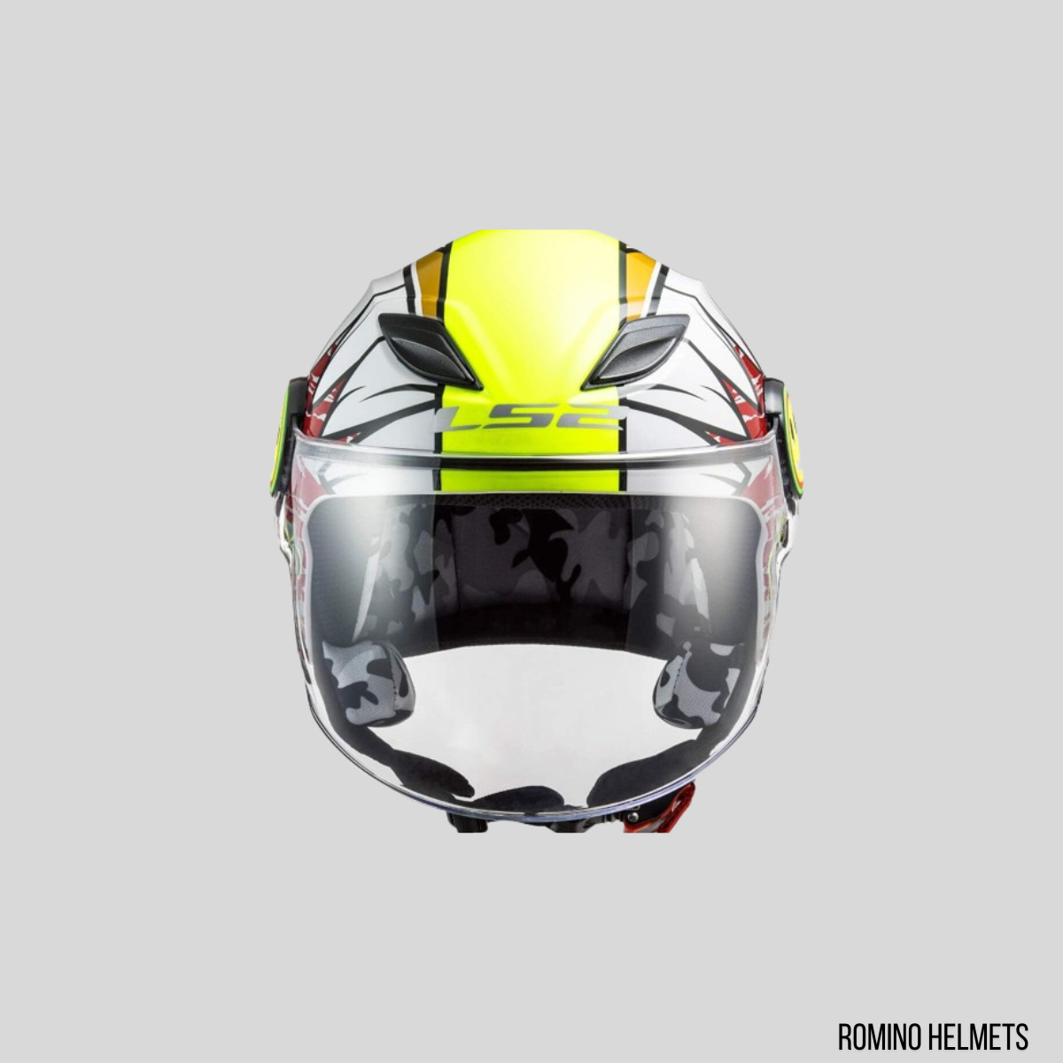 CASCO LS2 FUNNY CRUNCH BIANCO/GIALLO LUCIDO