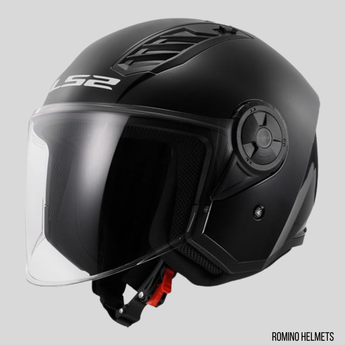 CASCO LS2 AIRFLOW II NERO LUCIDO