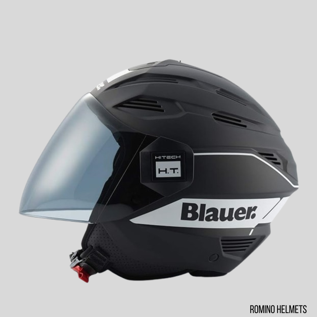 CASCO BLAUER BRAT NERO OPACO/BIANCO
