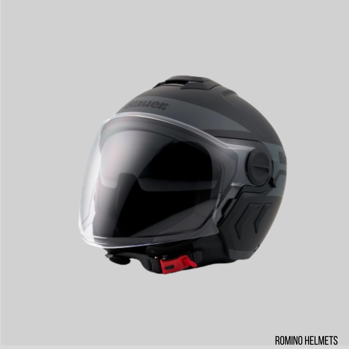 CASCO BLAUER DJ01 NERO OPACO