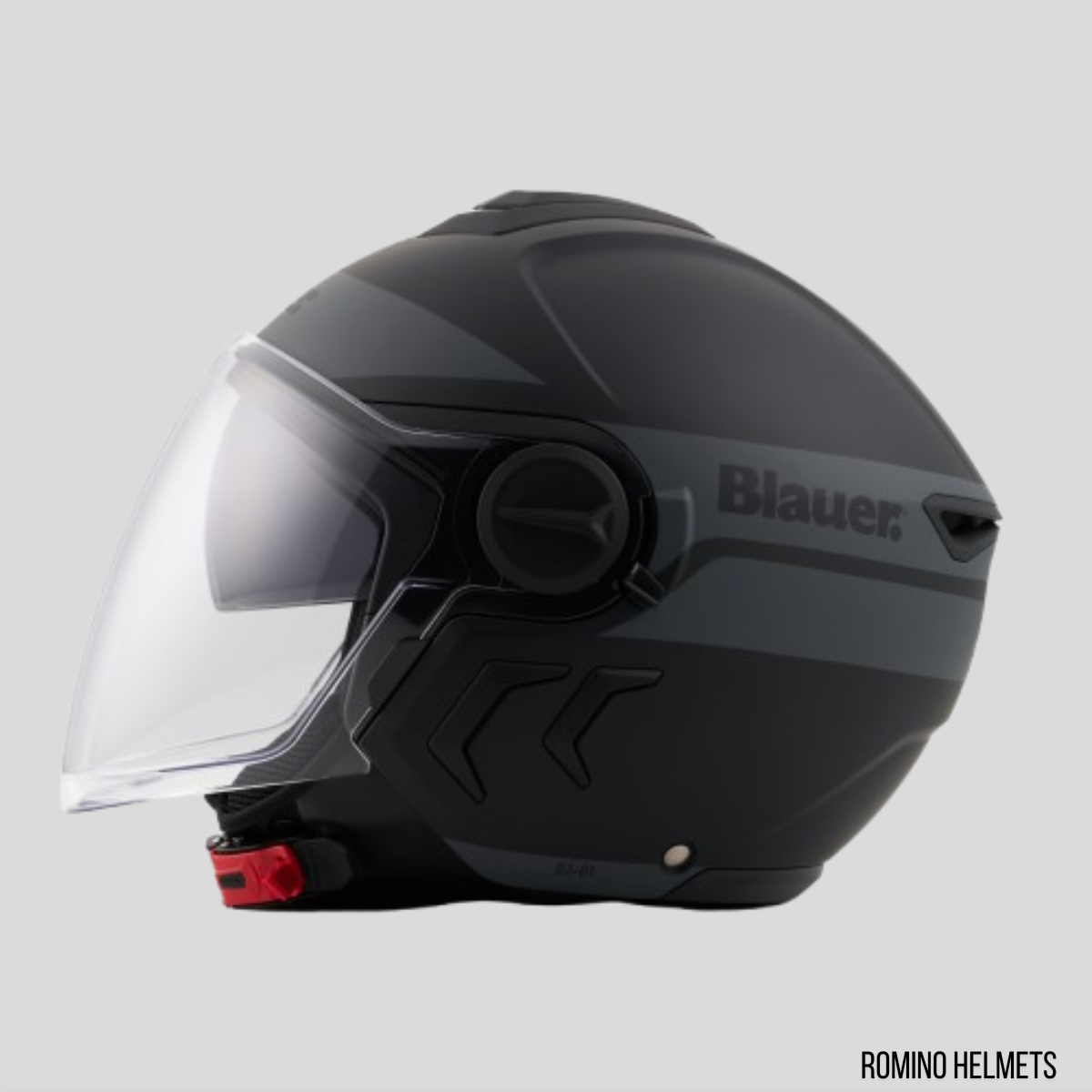 CASCO BLAUER DJ01 NERO OPACO