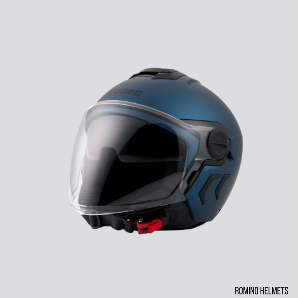 CASCO BLAUER DJ01 MONOCHROME  BLU OPACO