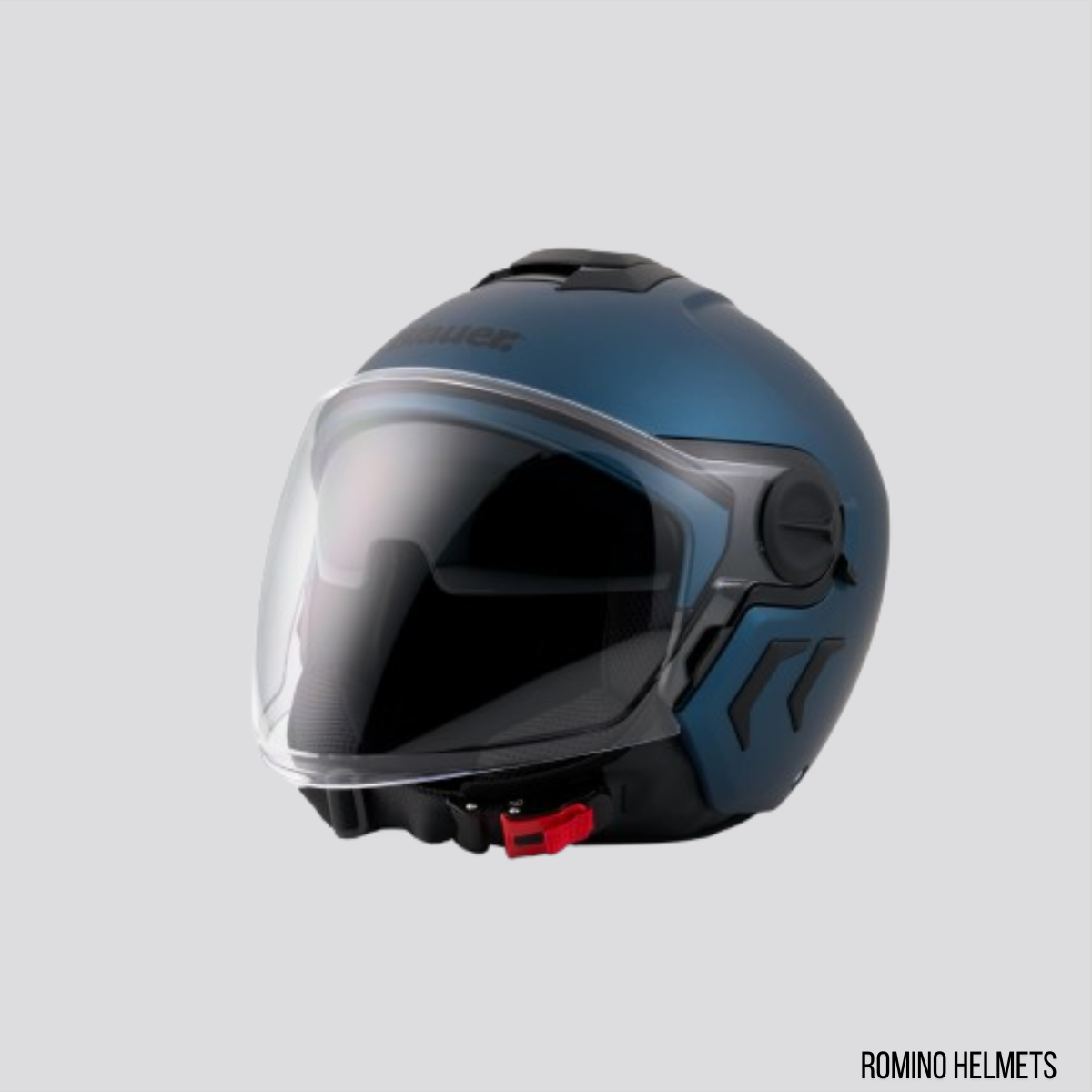 CASCO BLAUER DJ01 MONOCHROME  BLU OPACO