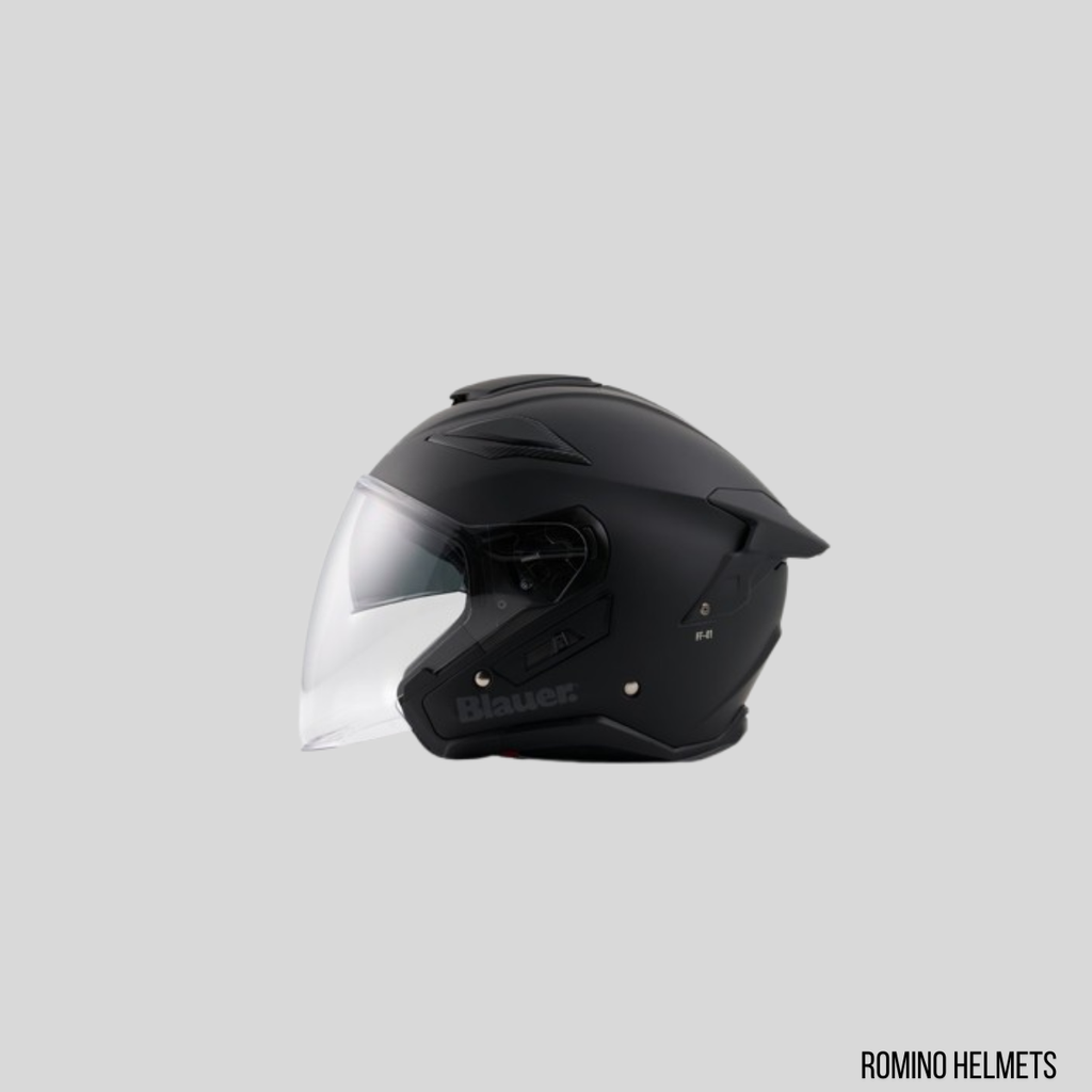 CASCO BLAUER DJ01 MONOCHROME NERO OPACO