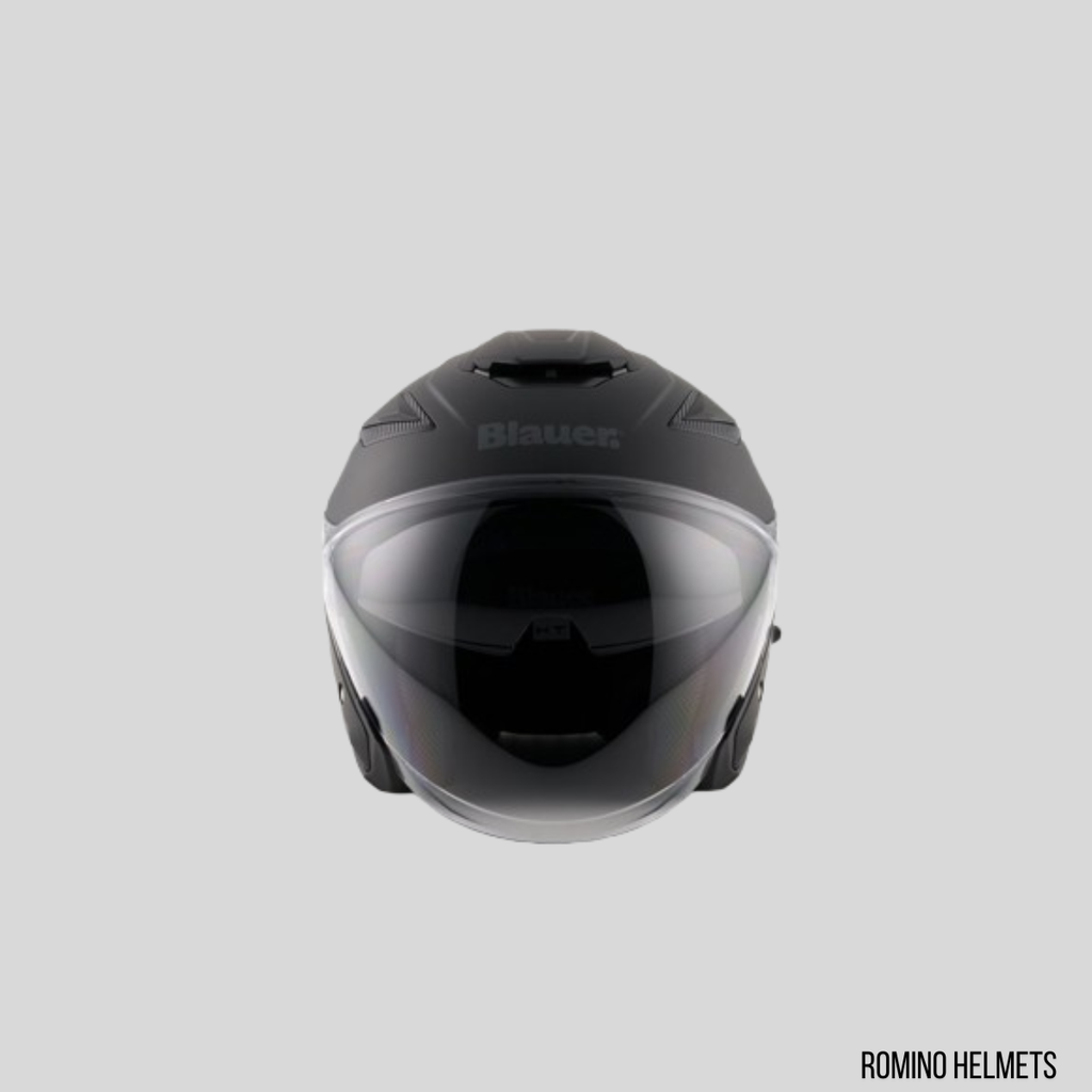 CASCO BLAUER DJ01 MONOCHROME NERO OPACO