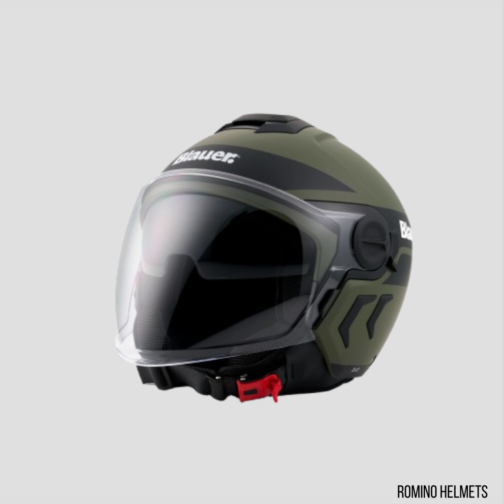 CASCO BLAUER DJ01 VERDE/GRIGIO OPACO