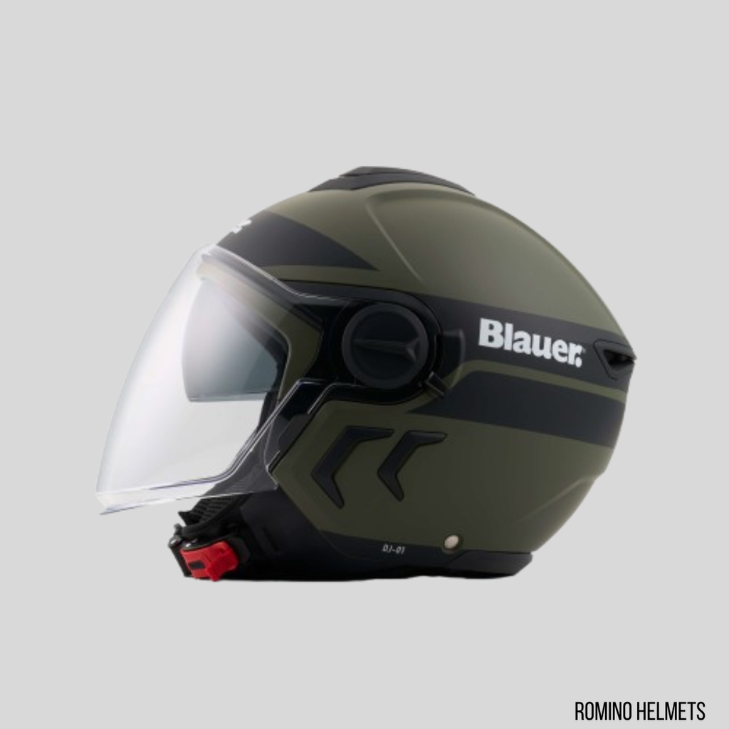 CASCO BLAUER DJ01 VERDE/GRIGIO OPACO