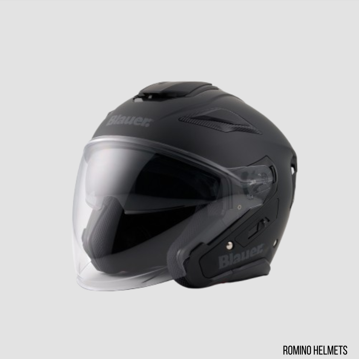 CASCO BLAUER JJ01 NERO OPACO