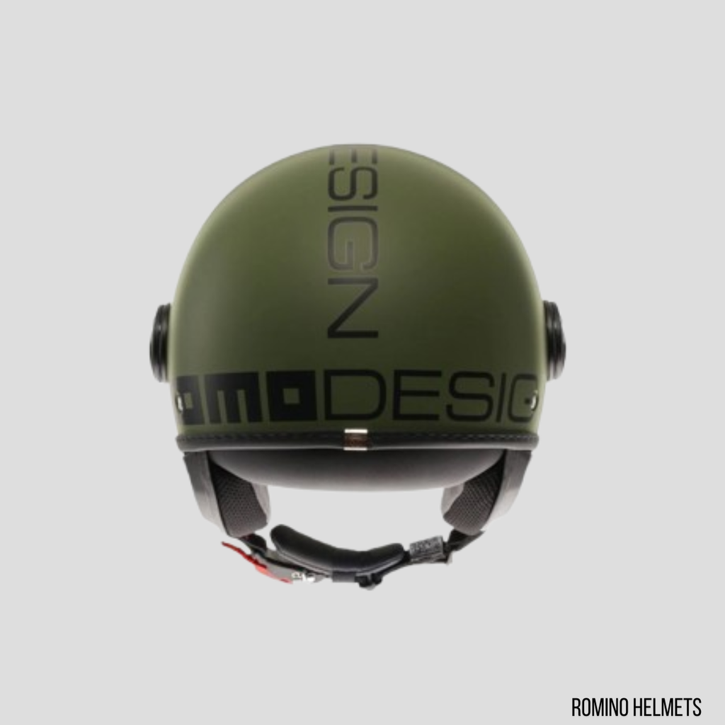 CASCO MOMO DESIGN FGTR CLASSIC VERDE MILITARE /NERO