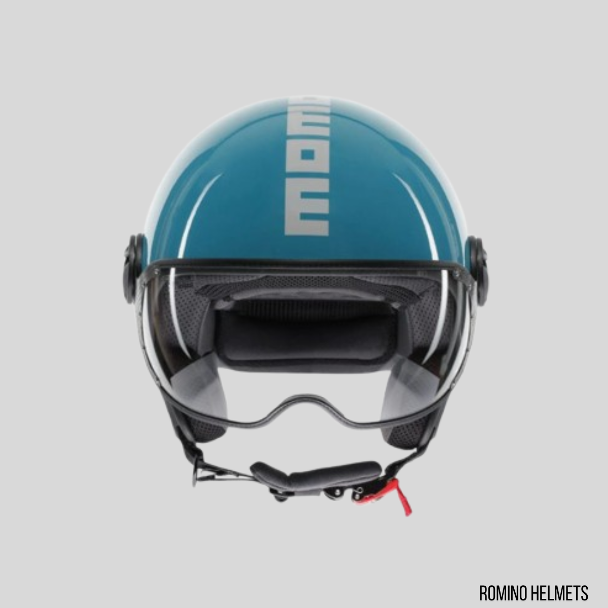 CASCO MOMO DESIGN FGTR CLASSIC CANDY BLU LAGO/BIANCO