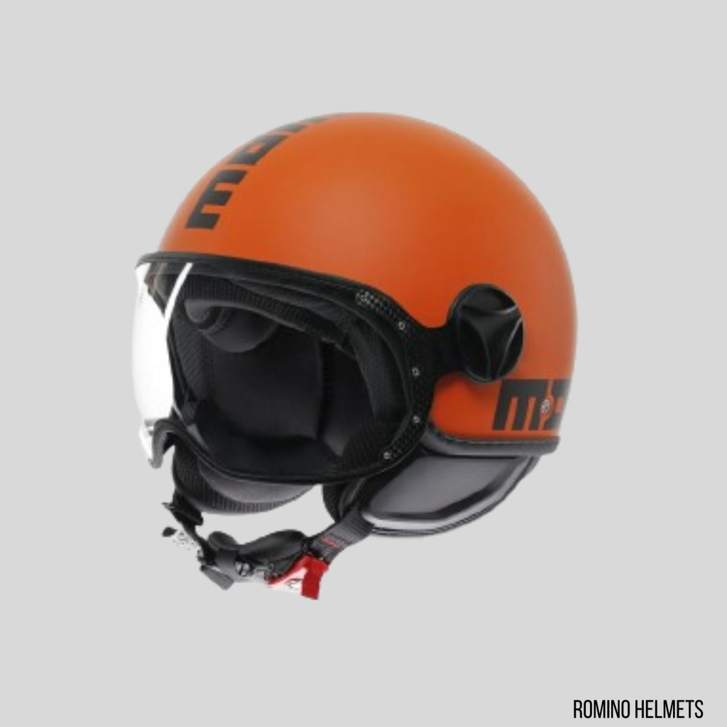 CASCO MOMO DESIGN FGTR CLASSIC ARANCIO OPACO/NERO