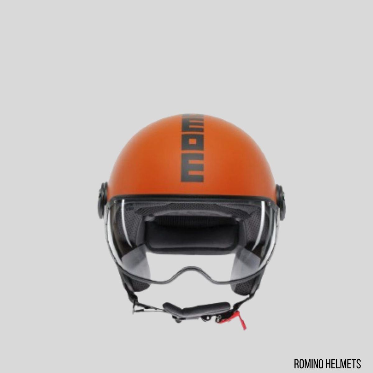 CASCO MOMO DESIGN FGTR CLASSIC ARANCIO OPACO/NERO