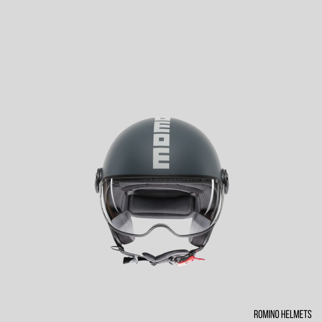 CASCO MOMO DESIGN FGTR CLASSIC CANDY GRIGIO OTTANIO/BIANCO