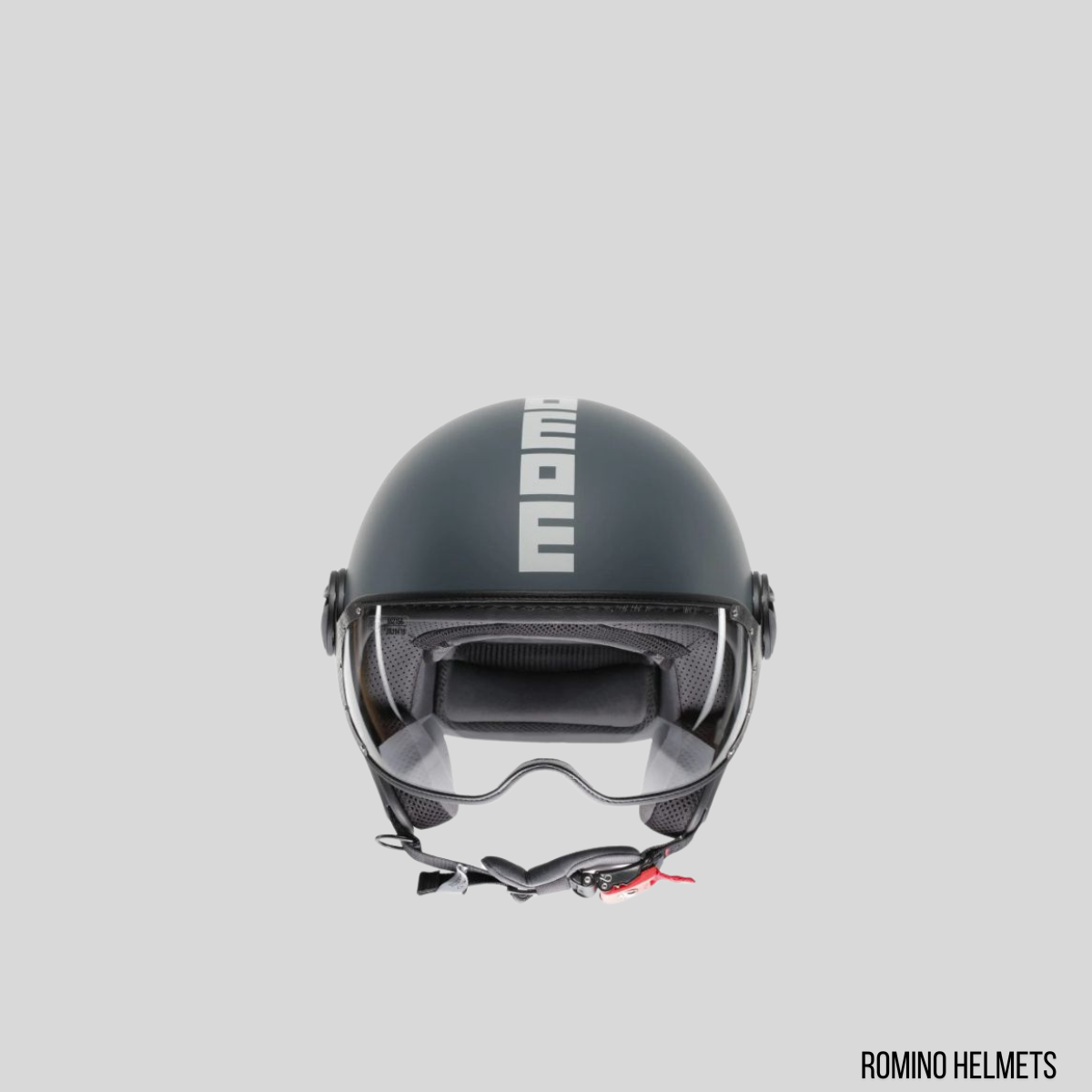 CASCO MOMO DESIGN FGTR CLASSIC CANDY GRIGIO OTTANIO/BIANCO
