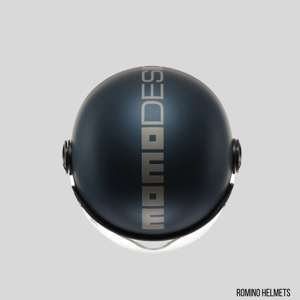 CASCO MOMO DESIGN FGTR EVO BLU AVIO/SILVER