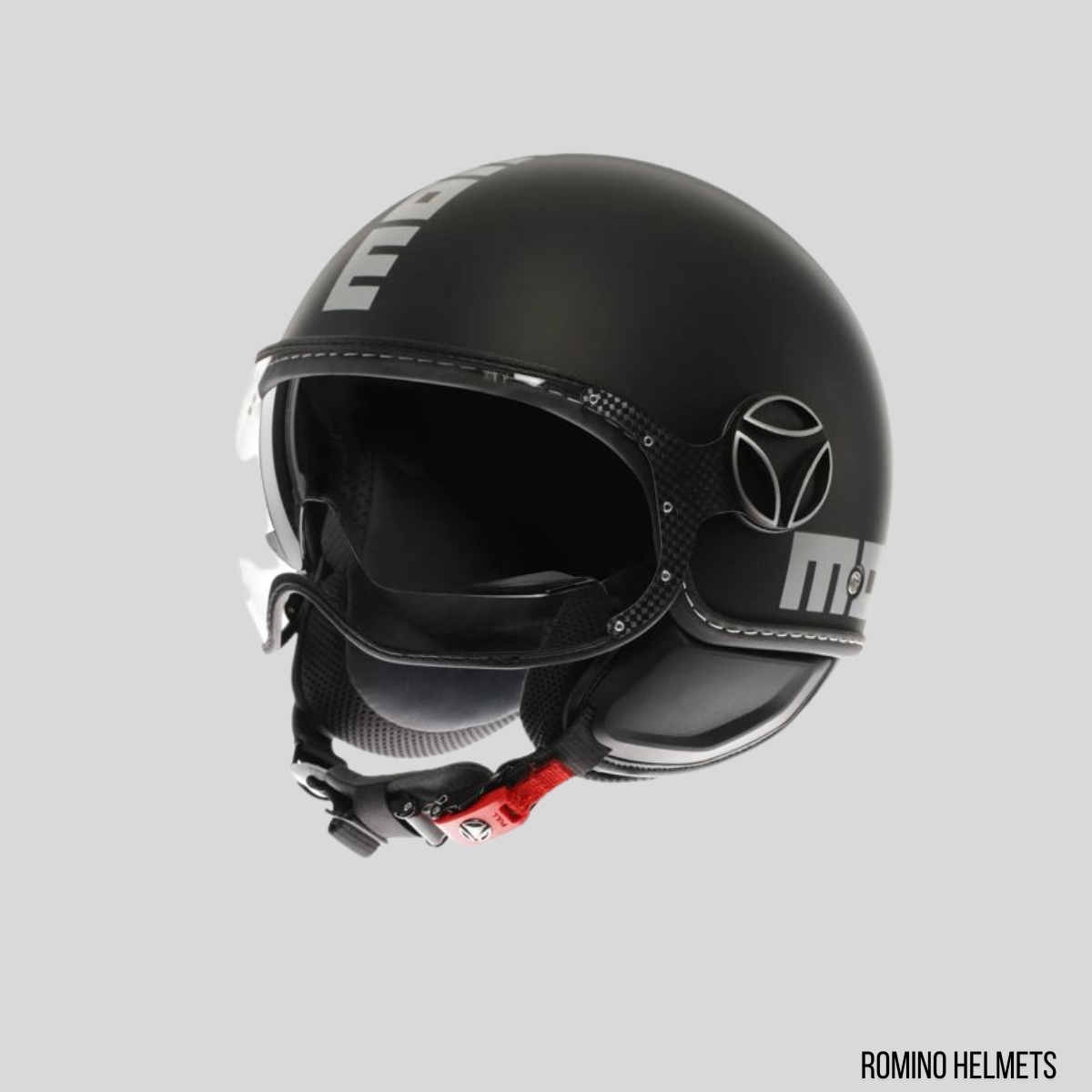 CASCO MOMO DESIGN FGTR EVO NERO OPACO/SILVER