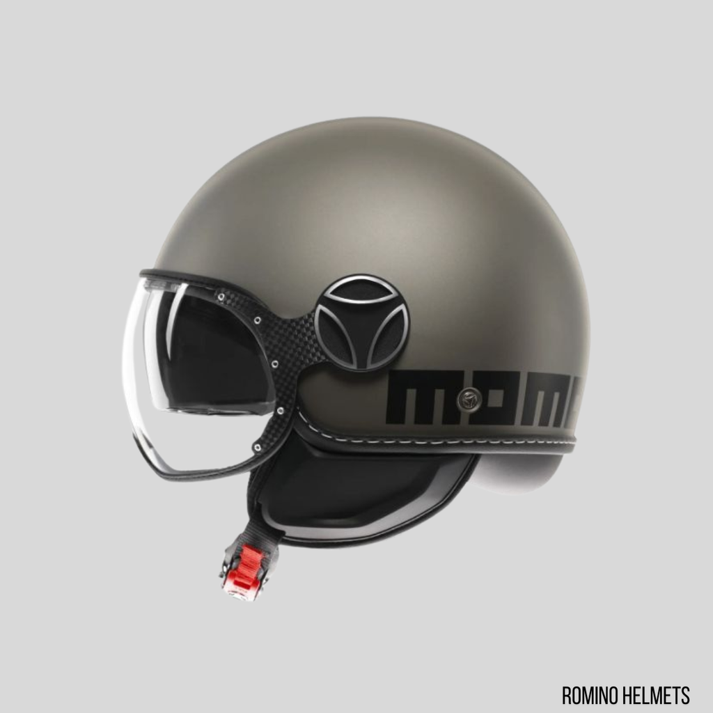 CASCO MOMO DESIGN FGTR EVO TITANIO OPACO /NERO